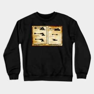 Warship Recognition Enemy Silhouettes Crewneck Sweatshirt